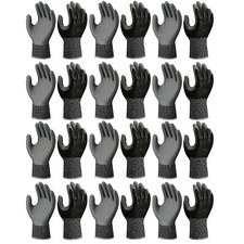 ATLAS FIT 370 SHOWA BLACK SMALL NITRILE GARDENING WORK GLOVES, 12-PAIRS picture