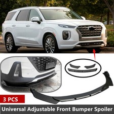 Add-on Universal Fit For 18-22 Hyundai Palisade Front Bumper Lip Spoiler Splitte picture