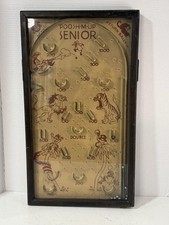 Antique 1933 Poosh-M-Up Senior Tabletop Pinball Bagatelle Game Northwestern picture