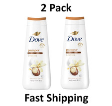2 Pack Dove Pampering Gentle Body Wash for Women Shea Butter & Vanilla, 20 fl oz picture