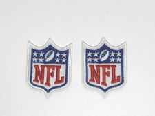 set of 2 Football Logo NFL 8 Star Iron/Sew On Embroidered Patch 1.3x2 in p20-2 picture