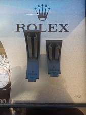 Genuine Rolex Oysterflex 350501 D+F Strap Set 20mm Daytona Yacht-Master OEM New picture