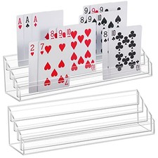 Yerliker 2 Pcs Playing Card Holders for Playing Cards, Acrylic Card Organizer... picture