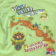 Vintage Jimmy Buffett Band Havana Daydreaming Concert Tour T-Shirt For Men Women picture