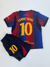 KIDS Barcelona Home Lamine Yamal #10 Soccer Jersey and Short Football Shirt 2026 picture