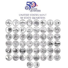 1999-2008 US State Quarters Complete Set of 50 P&D Mixed picture