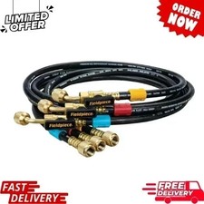 Fieldpiece HR3B Ball Valve Refrigerant Hose Set (3) w/  Fast . picture