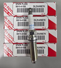 90919A1008 Genuine Toyota Spark Plugs Set of 4 90919-A1008 9091901303 picture