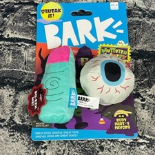 BARK XS-S Dog 0-20 Lbs Halloween Muttster Madness Spooky Eyeball Finger Dog Toy picture