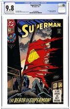 Superman #75D Direct Variant 1st Printing CGC 9.8 1993 4710939004 picture