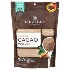 Navitas Organics Organic Cacao Powder 16 oz 454 g B Corp, BPA-Free, Fair Trade, picture