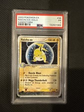 2003 POKEMON EX SANDSTORM #98 RAICHU EX-HOLO PSA 1 picture