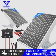 VOLTSET 30W/50W Solar Panel Kit, 12V Solar Battery Charger Maintainer for RV picture