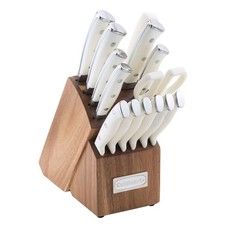 Cuisinart C77WTR-15P2 Classic 15pc White Triple Rivet Knife Block Set picture