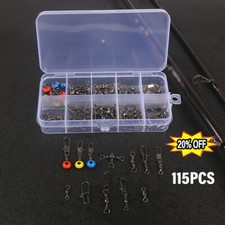 Fishing Swivels Kit - Variety of High Strength Swivels for Bass Trout Saltwater picture