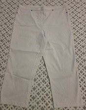 Basic Editions VINTAGE RETIRED NWOT  Cropped Capris Size XL White picture