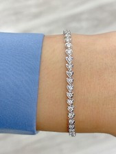 DEAL 1.25 CTW NATURAL DIAMONDS LADIES TENNIS BRACELET 10K 7 INCHES picture