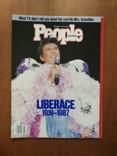People Magazine February 16 Death of  Liberace 1919-1987 Newsstand No Label picture