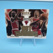 2008-09 Fleer Hot Prospects - Hot Tandems Michael Jordan, Scottie Pippen #HT-2 picture