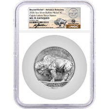 2026 5oz Coming to Life Silver Buffalo NGC MS-70 Advanced Releases picture