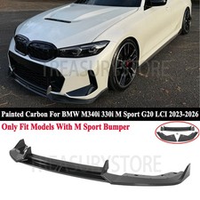 For BMW M340i 330i M Sport G20 LCI 23-26 AD Style Carbon Style Front Bumper Lip picture