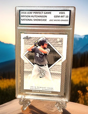 Bryson Hutchinson 2016 Leaf Perfect Game GRADED GEM-MT 10 ROOKIE #301 picture