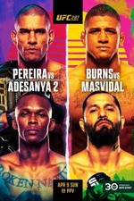 UFC 287 Pereira Vs. Adesanya 2 12x18 Fight Poster Reprint picture