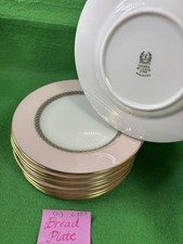 Set of 11 Lenox Caribbee X-444 Bread Dessert Plate 6.5 Pink Gold Edge picture