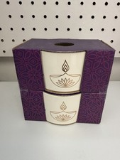 The Bakeshop by Masterclass | Set of 2 | White & Gold Ramekins 4” Oven Safe picture