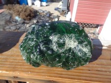 Glass Rocks Slag Clear Lime 6.10 lbs VV54 Landscaping Fish Aquariums picture