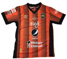 Camisa de Aguila Rayada Negro - Naranja - El Salvador - San Miguel picture