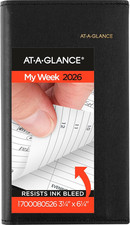 AT-A-GLANCE 2026 Appointment Book Planner, Weekly, Refillable, 3-1/4