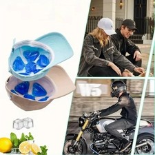 Reusable Cooling Gel Ice Pack Insert for Helmet Hat Cap Cold Therapy Blue Pad picture
