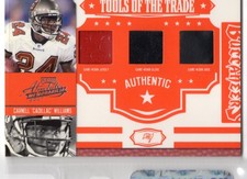 2007 Playoff Absolute TOT-30 Cadillac Williams Jersey Glove Shoe Triple 24/35 picture