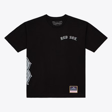 SALE- Boston Red Sox Mitchell & Ness Chrome Heritage T-Shirt - Black picture