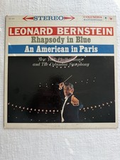 First Pressing Bernstein Gershwin Rhapsody In Blue MS 6091 6-Eye Stereo 1959 LP picture
