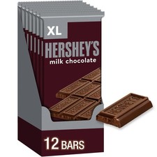 HERSHEYS XL Milk Chocolate Bars 192 Count Christmas Candy Bulk 4.4 oz Bars picture