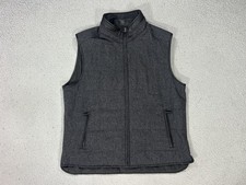 Corneliani Identity Vest Mens 52R Large Gray Wool Cashmere Quilted Italy Tweed picture