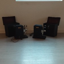 Two Vintage 1920s Ansco / Agfa Ansco Memoscope 35mm Projectors Lot with Bulbs picture