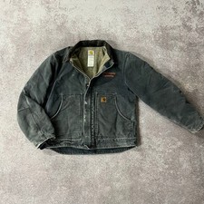 Vintage Carhartt J104 PTL Petrol Blue Workwear Jacket Men's Medium picture