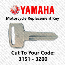 Yamaha Motorcycle Replacement Key Cut to Your Code 3151 - 3200 picture