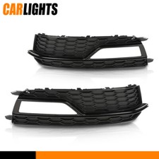 Fit For 13-16 Audi A5 S-Line S5  Pair Front Bumper Fog Light Grilles Cover Trim picture