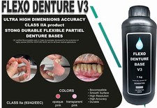 DLP SLA LCD  3d printer  FLEXIBLE DENTURE BASE  resin partiels and full dentures picture