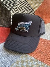 New Vintage 90s Jacksonville Jaguars Banned Logo Black Snapback Hat Trucker picture