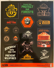 C.C. Filson Smokey Bear Stickers Sheet Collection Forest Service Wildfire picture