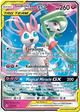 Gardevoir & Sylveon GX - 130/214 - Pokemon Unbroken Bonds Sun Moon Ultra Card NM picture