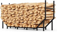6 ft Firewood Rack Outdoor, Heavy Duty Metal Fire Wood Rack for 880LBS Capacity, picture