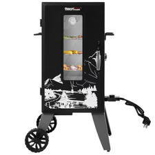 Royal Gourmet 28 Inch Electric Smoker Clear Window 3 Racks Black 6910816 New picture
