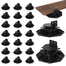 24 Pack Adjustable Deck Support Pedestals, Shed Foundation Base Deck Blocks Floo picture
