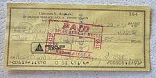 Gregg Allman Signed Check November 22, 1972 Berry Oakley picture